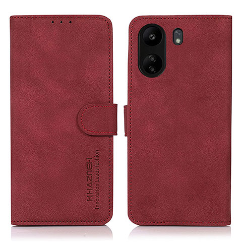 Handytasche Stand Schutzhülle Flip Leder Hülle D01Y für Xiaomi Poco C65 Rot