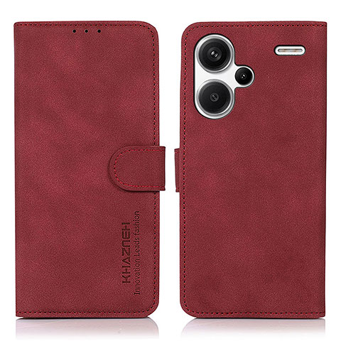 Handytasche Stand Schutzhülle Flip Leder Hülle D01Y für Xiaomi Redmi Note 13 Pro+ Plus 5G Rot