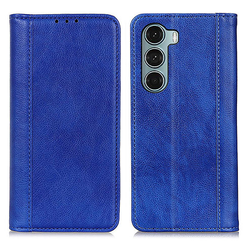 Handytasche Stand Schutzhülle Flip Leder Hülle D03Y für Motorola Moto Edge S30 5G Blau