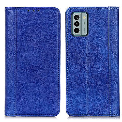 Handytasche Stand Schutzhülle Flip Leder Hülle D03Y für Nokia G22 Blau