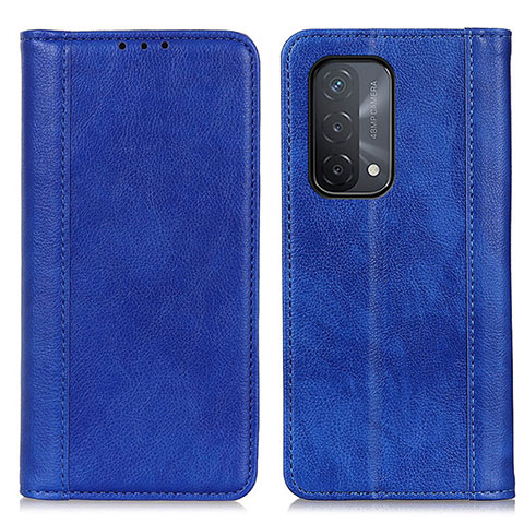 Handytasche Stand Schutzhülle Flip Leder Hülle D03Y für Oppo A93 5G Blau