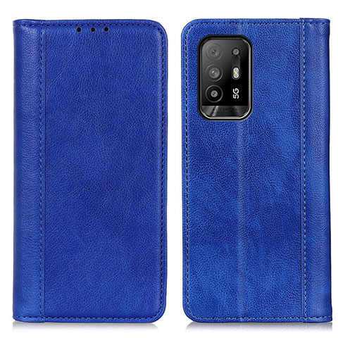 Handytasche Stand Schutzhülle Flip Leder Hülle D03Y für Oppo A94 5G Blau