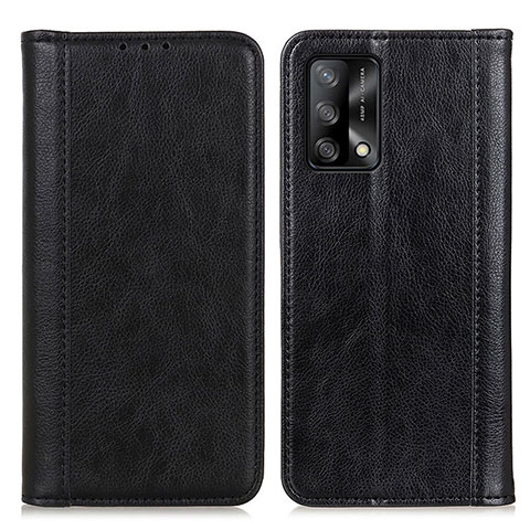 Handytasche Stand Schutzhülle Flip Leder Hülle D03Y für Oppo F19 Schwarz