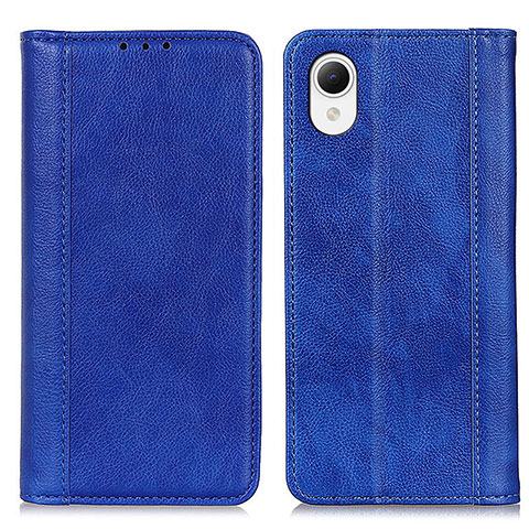 Handytasche Stand Schutzhülle Flip Leder Hülle D03Y für Samsung Galaxy A23 5G SC-56C Blau