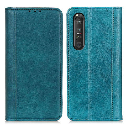 Handytasche Stand Schutzhülle Flip Leder Hülle D03Y für Sony Xperia 1 III Grün