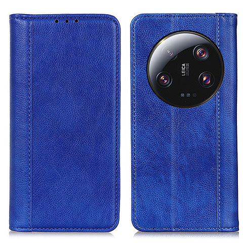 Handytasche Stand Schutzhülle Flip Leder Hülle D03Y für Xiaomi Mi 13 Ultra 5G Blau