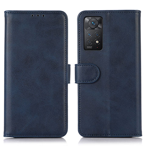 Handytasche Stand Schutzhülle Flip Leder Hülle D03Y für Xiaomi Redmi Note 11 Pro 4G Blau