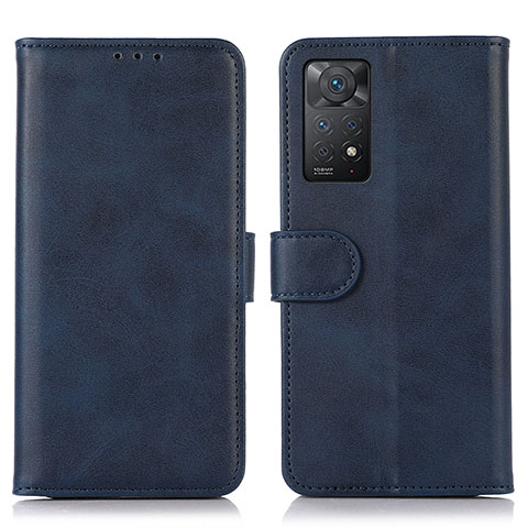 Handytasche Stand Schutzhülle Flip Leder Hülle D03Y für Xiaomi Redmi Note 11 Pro 5G Blau