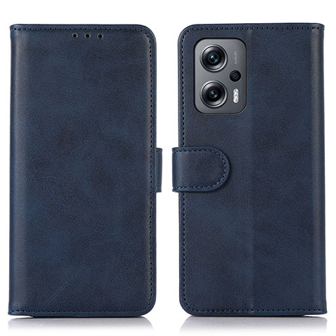 Handytasche Stand Schutzhülle Flip Leder Hülle D03Y für Xiaomi Redmi Note 11T Pro 5G Blau