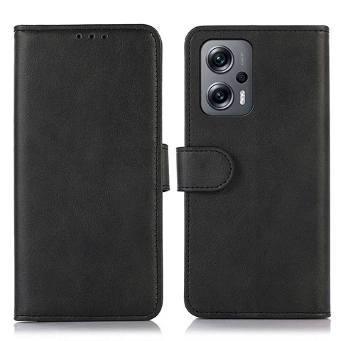 Handytasche Stand Schutzhülle Flip Leder Hülle D03Y für Xiaomi Redmi Note 11T Pro 5G Schwarz