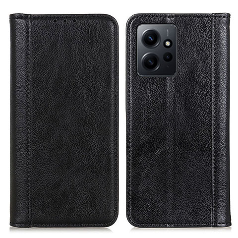 Handytasche Stand Schutzhülle Flip Leder Hülle D03Y für Xiaomi Redmi Note 12 4G Schwarz