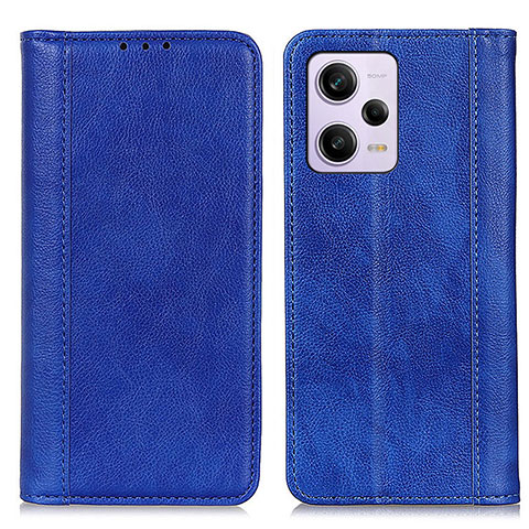 Handytasche Stand Schutzhülle Flip Leder Hülle D03Y für Xiaomi Redmi Note 12 Explorer Blau