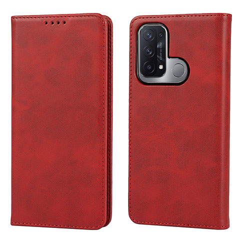 Handytasche Stand Schutzhülle Flip Leder Hülle D04T für Oppo Reno5 A Rot