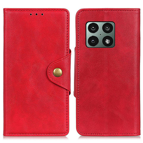 Handytasche Stand Schutzhülle Flip Leder Hülle D04Y für OnePlus 10 Pro 5G Rot