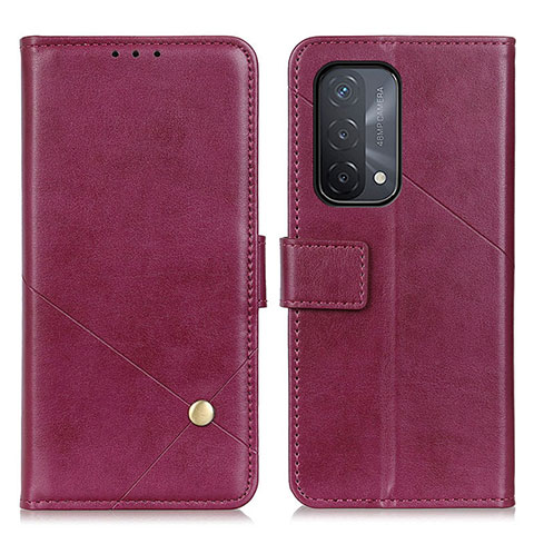 Handytasche Stand Schutzhülle Flip Leder Hülle D04Y für Oppo A74 5G Violett