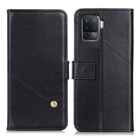 Handytasche Stand Schutzhülle Flip Leder Hülle D04Y für Oppo A94 4G Schwarz