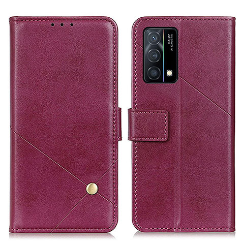 Handytasche Stand Schutzhülle Flip Leder Hülle D04Y für Oppo K9 5G Violett