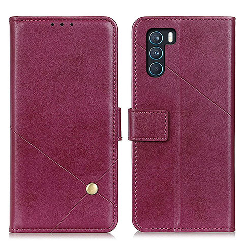 Handytasche Stand Schutzhülle Flip Leder Hülle D04Y für Oppo K9 Pro 5G Violett