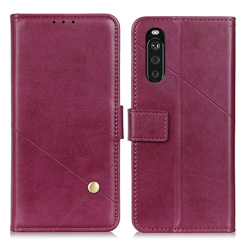 Handytasche Stand Schutzhülle Flip Leder Hülle D04Y für Sony Xperia 10 III Lite Violett