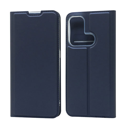 Handytasche Stand Schutzhülle Flip Leder Hülle D05T für Oppo Reno5 A Blau