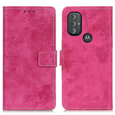 Handytasche Stand Schutzhülle Flip Leder Hülle D05Y für Motorola Moto G Play (2023) Pink