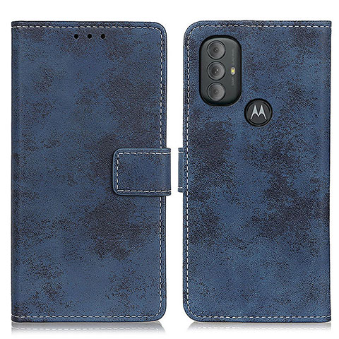 Handytasche Stand Schutzhülle Flip Leder Hülle D05Y für Motorola Moto G Power (2022) Blau