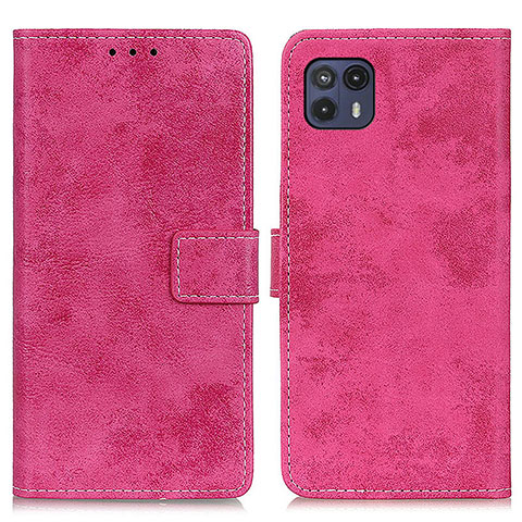 Handytasche Stand Schutzhülle Flip Leder Hülle D05Y für Motorola Moto G50 5G Pink