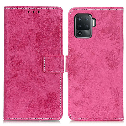 Handytasche Stand Schutzhülle Flip Leder Hülle D05Y für Oppo A94 4G Pink