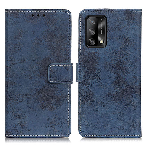 Handytasche Stand Schutzhülle Flip Leder Hülle D05Y für Oppo A95 4G Blau