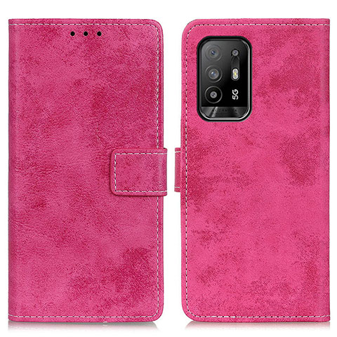 Handytasche Stand Schutzhülle Flip Leder Hülle D05Y für Oppo A95 5G Pink