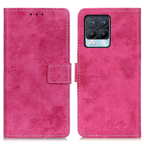 Handytasche Stand Schutzhülle Flip Leder Hülle D05Y für Realme 8 4G Pink