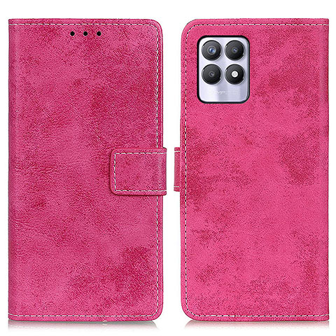 Handytasche Stand Schutzhülle Flip Leder Hülle D05Y für Realme 8i Pink