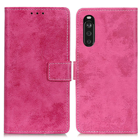 Handytasche Stand Schutzhülle Flip Leder Hülle D05Y für Sony Xperia 10 III Lite Pink