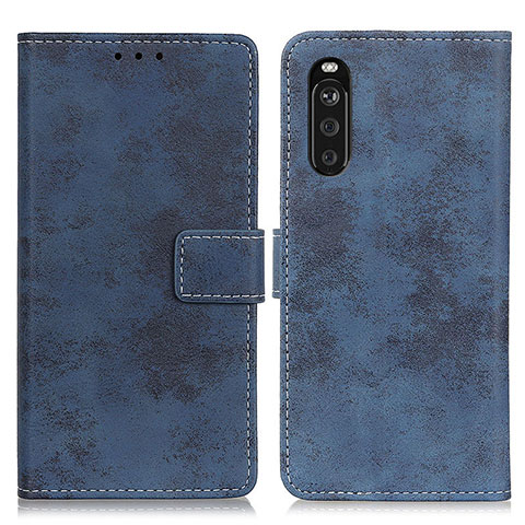 Handytasche Stand Schutzhülle Flip Leder Hülle D05Y für Sony Xperia 10 III SOG04 Blau