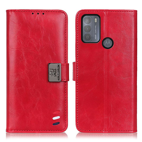 Handytasche Stand Schutzhülle Flip Leder Hülle D06Y für Motorola Moto G50 Rot