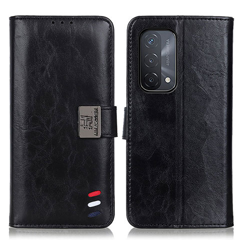 Handytasche Stand Schutzhülle Flip Leder Hülle D06Y für OnePlus Nord N200 5G Schwarz