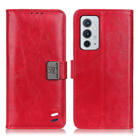 Handytasche Stand Schutzhülle Flip Leder Hülle D07Y für OnePlus 9RT 5G Rot