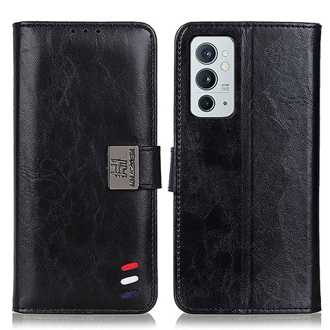 Handytasche Stand Schutzhülle Flip Leder Hülle D07Y für OnePlus 9RT 5G Schwarz