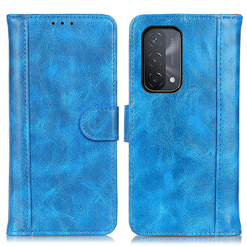 Handytasche Stand Schutzhülle Flip Leder Hülle D07Y für Oppo A74 5G Hellblau