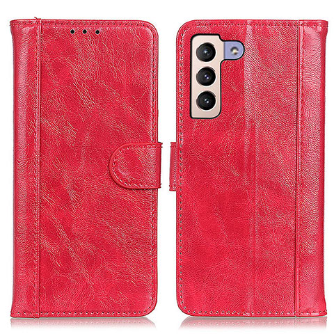 Handytasche Stand Schutzhülle Flip Leder Hülle D07Y für Samsung Galaxy S22 5G Rot