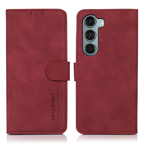 Handytasche Stand Schutzhülle Flip Leder Hülle D08Y für Motorola Moto Edge S30 5G Rot