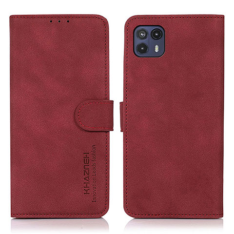 Handytasche Stand Schutzhülle Flip Leder Hülle D08Y für Motorola Moto G50 5G Rot