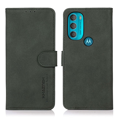 Handytasche Stand Schutzhülle Flip Leder Hülle D08Y für Motorola Moto G71 5G Grün