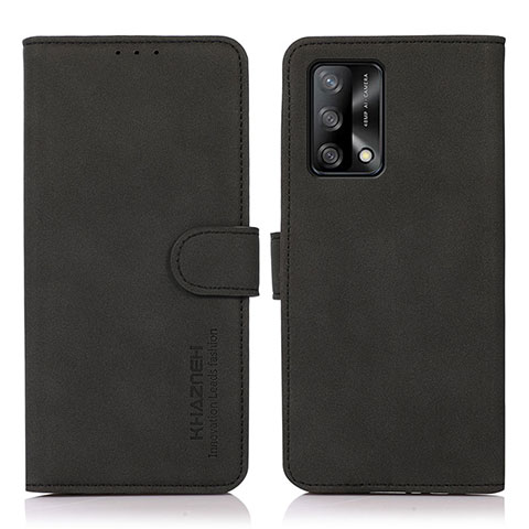 Handytasche Stand Schutzhülle Flip Leder Hülle D08Y für Oppo A74 4G Schwarz