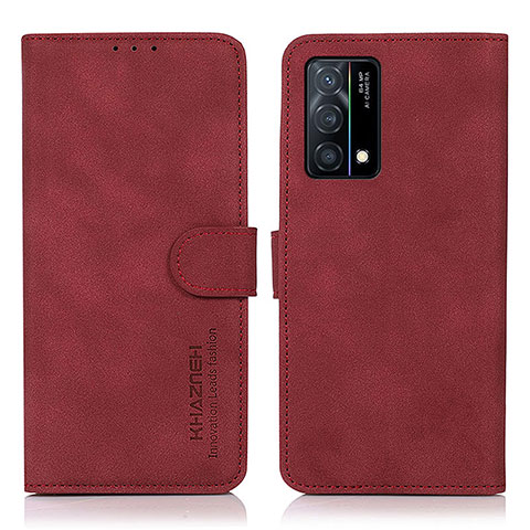 Handytasche Stand Schutzhülle Flip Leder Hülle D08Y für Oppo K9 5G Rot