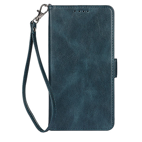 Handytasche Stand Schutzhülle Flip Leder Hülle D09T für Samsung Galaxy S21 5G Blau