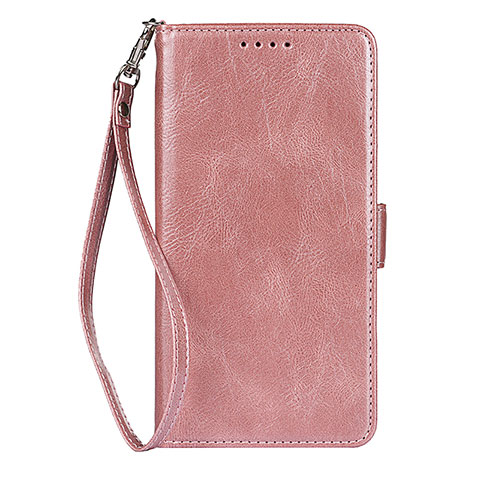 Handytasche Stand Schutzhülle Flip Leder Hülle D09T für Samsung Galaxy S21 Plus 5G Rosegold