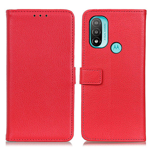 Handytasche Stand Schutzhülle Flip Leder Hülle D09Y für Motorola Moto E40 Rot