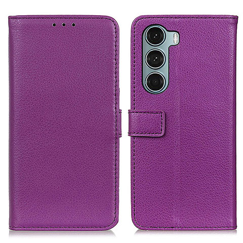 Handytasche Stand Schutzhülle Flip Leder Hülle D09Y für Motorola Moto Edge S30 5G Violett