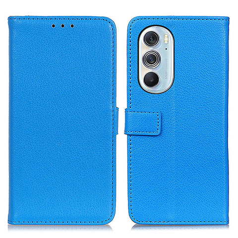 Handytasche Stand Schutzhülle Flip Leder Hülle D09Y für Motorola Moto Edge X30 5G Hellblau